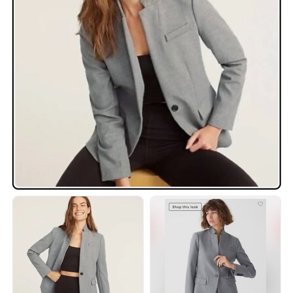 J. Crew Gray Stretch Blazer